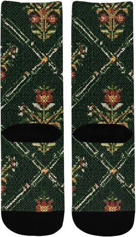 جوارب المشي لمسافات طويلة بنمط زهرة الماس - جوارب شتوية حرارية سميكة دافئة للأطفال الصغار للأولاد والبنات للمدرسة، والارتداء اليومي والأنشطة الخارجية in Kuwait