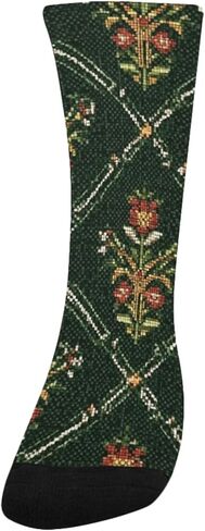 جوارب المشي لمسافات طويلة بنمط زهرة الماس - جوارب شتوية حرارية سميكة دافئة للأطفال الصغار للأولاد والبنات للمدرسة، والارتداء اليومي والأنشطة الخارجية in Kuwait