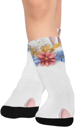Soft Bloom Ears Hiking Socks - Toddler Boys & Girls Warm Thick Thermal Winter Crew Socks for School, Daily Wear & Outdoor Activities in Saudi Arabia