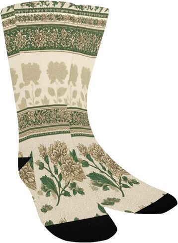 جوارب أنيقة للمشي لمسافات طويلة على شكل فن الأزهار - جوارب شتوية حرارية سميكة دافئة للأطفال الصغار للأولاد والبنات للمدرسة، والارتداء اليومي والأنشطة الخارجية in Kuwait