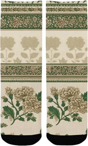 جوارب أنيقة للمشي لمسافات طويلة على شكل فن الأزهار - جوارب شتوية حرارية سميكة دافئة للأطفال الصغار للأولاد والبنات للمدرسة، والارتداء اليومي والأنشطة الخارجية in Kuwait