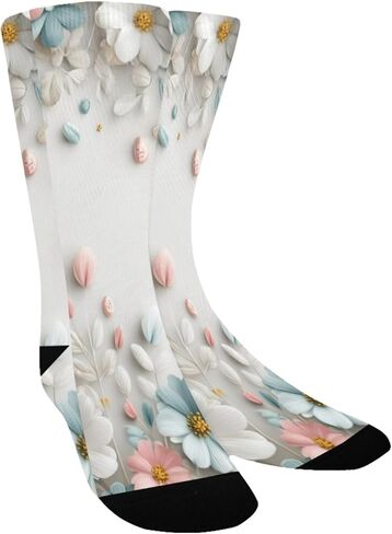 جوارب بيضاء للمشي لمسافات طويلة على شكل أذن أرنب عيد الفصح - جوارب شتوية حرارية سميكة دافئة للأولاد والبنات للمدرسة، والارتداء اليومي والأنشطة الخارجية in Kuwait