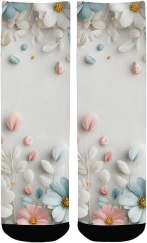 جوارب بيضاء للمشي لمسافات طويلة على شكل أذن أرنب عيد الفصح - جوارب شتوية حرارية سميكة دافئة للأولاد والبنات للمدرسة، والارتداء اليومي والأنشطة الخارجية in Kuwait