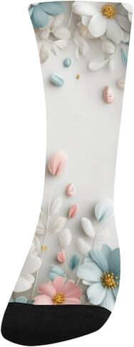 جوارب بيضاء للمشي لمسافات طويلة على شكل أذن أرنب عيد الفصح - جوارب شتوية حرارية سميكة دافئة للأولاد والبنات للمدرسة، والارتداء اليومي والأنشطة الخارجية in Kuwait