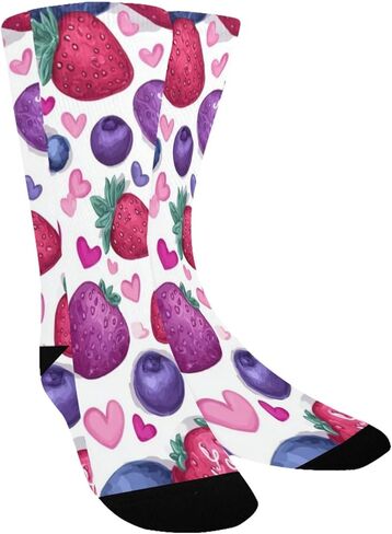 Valentines Heard Purple Hiking Socks - Toddler Boys & Girls Warm Thick Thermal Winter Crew Socks for School, Daily Wear & Outdoor Activities in Kuwait