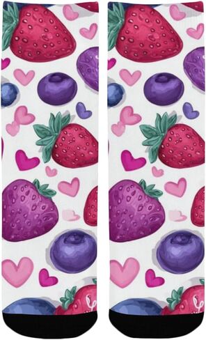 Valentines Heard Purple Hiking Socks - Toddler Boys & Girls Warm Thick Thermal Winter Crew Socks for School, Daily Wear & Outdoor Activities in Kuwait