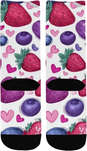 Valentines Heard Purple Hiking Socks - Toddler Boys & Girls Warm Thick Thermal Winter Crew Socks for School, Daily Wear & Outdoor Activities in Kuwait