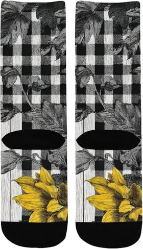 جوارب المشي لمسافات طويلة بنمط عباد الشمس - جوارب شتوية حرارية سميكة دافئة للأولاد والبنات الصغار للمدرسة، والارتداء اليومي والأنشطة الخارجية in Kuwait