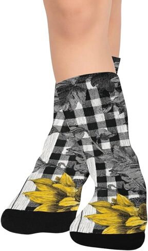 جوارب المشي لمسافات طويلة بنمط عباد الشمس - جوارب شتوية حرارية سميكة دافئة للأولاد والبنات الصغار للمدرسة، والارتداء اليومي والأنشطة الخارجية in Kuwait