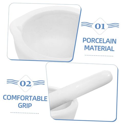 Research Enamel Mortar with Grinding Rod Laboratory Bowl for Efficient Mixing and Grinding for Chemicals Spices and Pharmacy in Saudi Arabia