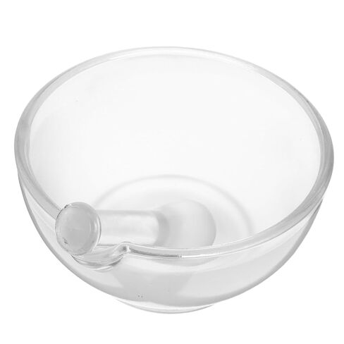 MAGICLULU 1Set Glass Pestle and Bowl Mortar for Kitchen and Laboratory Use Non Slip Base Effortless Cleaning for Home and Professional Users in Saudi Arabia