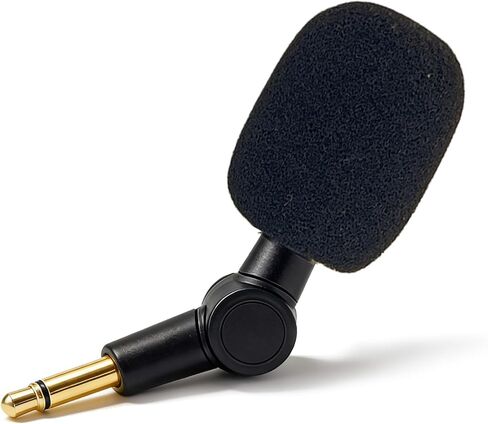 3.5mm Mini 2-Pole Omnidirectional Mic for Meeting Teacher's Lecture Live Broadcast, 180°Flexible Condenser Microphone Noise Cancelling Small Mic Plug and Play in Kuwait
