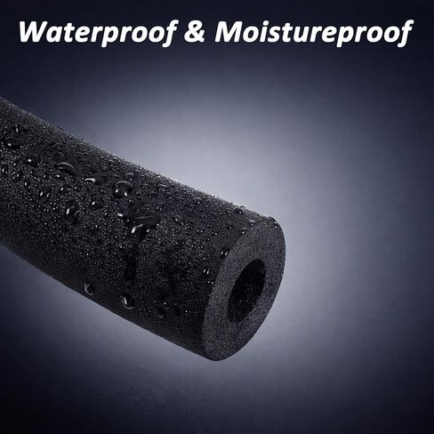1" ID Pipe Insulation Foam Tube, 6Ft Black Pool Noodles Foam Cover Water Pipe Insulation Foam Tubing for Freeze Protection AC Unit Guitar Stands Exercise Machine in Saudi Arabia