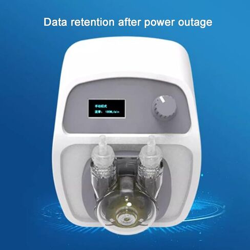 24V High Flow Peristaltic Pump, Adjustable Dosing Pump, with Adjustment Knob and LED Screen, 3 Rotors, Power Off Memory, for Laboratory in Saudi Arabia
