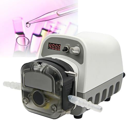 Precision Intelligent Peristaltic Pump,1500ml/Min High Flow Variable Speed 0.1-400rpm Liquid Dosing Pump,3 Rotors,w/Foot Switch,for Industrial in Kuwait