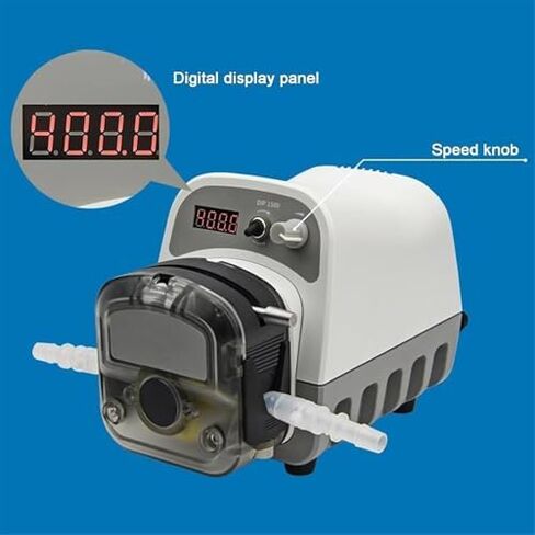 Precision Intelligent Peristaltic Pump,1500ml/Min High Flow Variable Speed 0.1-400rpm Liquid Dosing Pump,3 Rotors,w/Foot Switch,for Industrial in Kuwait