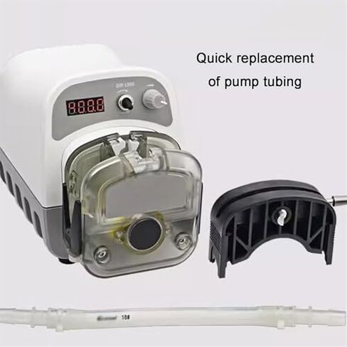 Precision Intelligent Peristaltic Pump,1500ml/Min High Flow Variable Speed 0.1-400rpm Liquid Dosing Pump,3 Rotors,w/Foot Switch,for Industrial in Kuwait