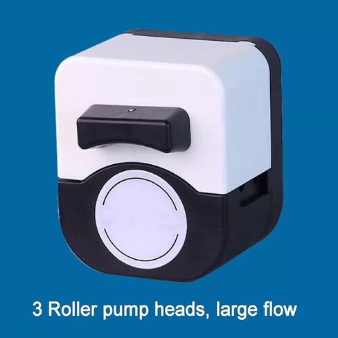 Intelligent Peristaltic Pump, High Flow Rate Liquid Dosing Pump, Flow Range 0.012-207mL/min, with 3 Rotors, 0.1-99H Timing, Power Outage Memory, for Laboratory Filling in Kuwait