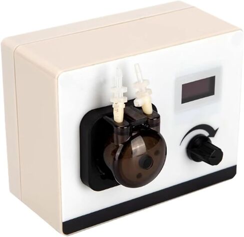Laboratory dosing Pump, 0-40mL/min Intelligent peristaltic Pump, with Foot switch/2x4MM BPT Tube, Automatic quantitative Mode, for Laboratory Aquariums in Saudi Arabia