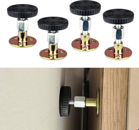 4 قطع سدادات لللوح الأمامي للجدار، سدادة ضوضاء للسرير قابلة للتعديل مع حماية للحائط مع براغي وتركيب لاصق بجانب السرير، أداة مضادة للاهتزاز للألواح الأمامية والخزائن والأرائك (1.8 بوصة - 2.2 بوصة) in Kuwait