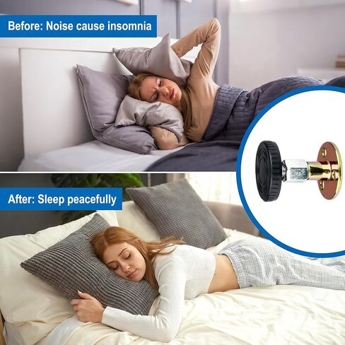 4 قطع سدادات لللوح الأمامي للجدار، سدادة ضوضاء للسرير قابلة للتعديل مع حماية للحائط مع براغي وتركيب لاصق بجانب السرير، أداة مضادة للاهتزاز للألواح الأمامية والخزائن والأرائك (1.8 بوصة - 2.2 بوصة) in Kuwait