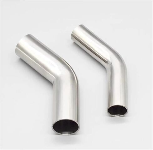 1 قطعة القطر الخارجي 12.7/16/19/25/32/38/45/51/57/76/89/102 مللي متر 304 الفولاذ 45 درجة الكوع إطالة وصلة أنابيب اللحام (38x1.5 مللي متر) in Kuwait