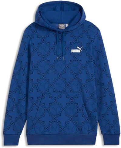 PUMA Mens Logomania Graphic Hoodie Casual Outerwear Casual - Blue in Saudi Arabia