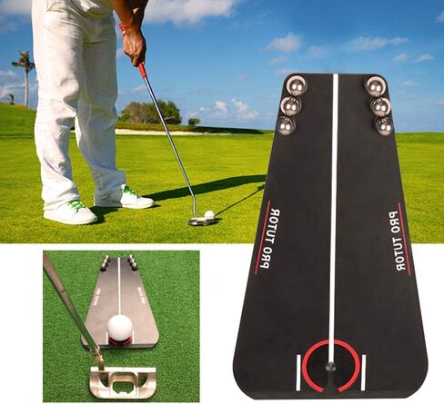 2025 New Golf Putting Tutor with Free Zipper Case, Golf Accessories Swing Trainer/Putting Training Aid, Mirror Alignment for Indoor and Outdoor in Saudi Arabia