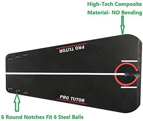 2025 New Golf Putting Tutor with Free Zipper Case, Golf Accessories Swing Trainer/Putting Training Aid, Mirror Alignment for Indoor and Outdoor in Saudi Arabia