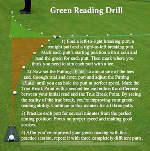 2025 New Golf Putting Tutor with Free Zipper Case, Golf Accessories Swing Trainer/Putting Training Aid, Mirror Alignment for Indoor and Outdoor in Saudi Arabia