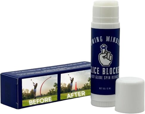 Swing Minder Slice Blocker Spin Reducer | Anti Slice Golf Stick for Straighter Drives | Cool Golf Gadget for Men | Reduces Sidespin & Improves Ball Flight Control in Saudi Arabia