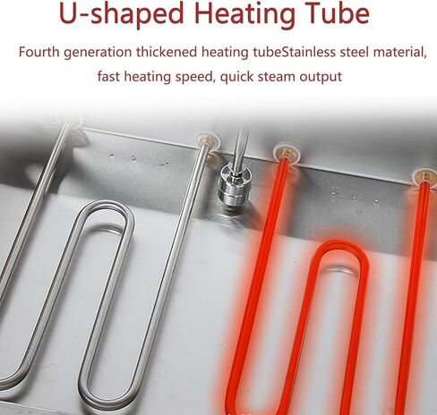 2 Hole Stainless Steel Steamer,Commercial Bun Steamer,Bun Steamer Machine with Knob Temperature Control in Saudi Arabia