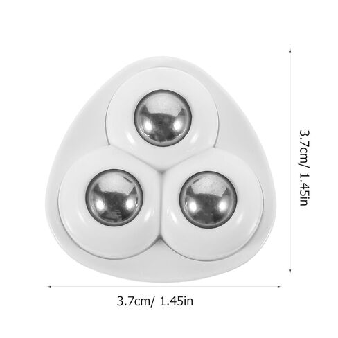 Self Adhesive Paste Caster Wheels for Furniture Bucket, Ball Castors Flat for Furniture ABS Material Load Capacity 20 LBS Per Wheel Mini Universal Wheel for Trash Can Storage Boxes 12 PCS (White) in Saudi Arabia