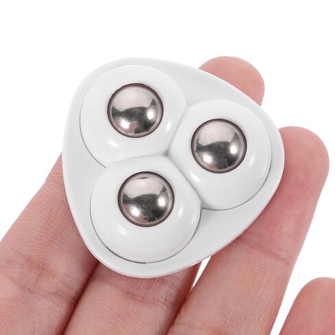 Self Adhesive Paste Caster Wheels for Furniture Bucket, Ball Castors Flat for Furniture ABS Material Load Capacity 20 LBS Per Wheel Mini Universal Wheel for Trash Can Storage Boxes 12 PCS (White) in Saudi Arabia