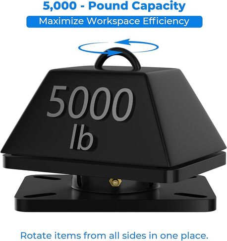 لمحطات العمل والشاشات - قرص دوار ذو تصنيف 5000 رطل أسود شديد التحمل وقابل للدهون in Saudi Arabia