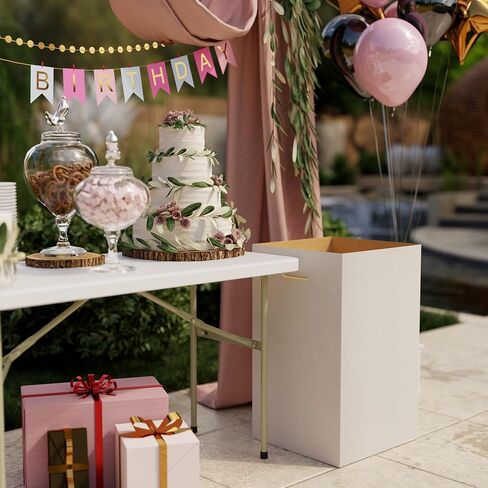 10 عبوات من حاويات القمامة وإعادة التدوير من الورق المقوى المموج، سعة 40 جالونًا - تتضمن 10 بطانات، وصناديق شديدة التحمل يمكن التخلص منها للمناسبات والحفلات in Kuwait