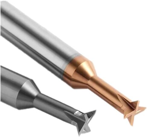 Carbide Dovetail Milling Cutter 45 60 75 Degree CNC Tool 3-20mm Tungsten Steel Machining Slotting Cutting Metalworking End Mill(60 Degree,COATED-8MM) in Saudi Arabia
