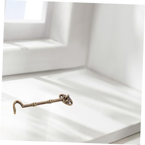 POPETPOP Rotating Latch Durable Door Hook for Easy Installation Windows and Doors Includes Screws Vintage Style for Home Safety in Saudi Arabia