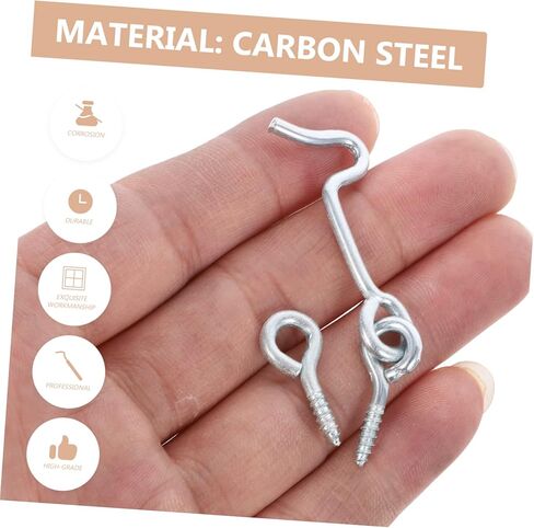 POPETPOP 4-Pack 1.5 بوصة مزلاج باب من الصلب الكربوني مسامير مزلاج أمان لأبواب المقصورة والنوافذ والشاشة in Saudi Arabia