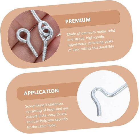 POPETPOP 4-Pack 1.5 بوصة مزلاج باب من الصلب الكربوني مسامير مزلاج أمان لأبواب المقصورة والنوافذ والشاشة in Saudi Arabia