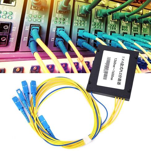 جهاز تقسيم الألياف الضوئية أحادي الوضع 1X4 PLC مع واجهة SC/، وخسارة إدخال منخفضة، واتصال موثوق، واستقرار بيئي، مثالي للأسلاك المنزلية و in Kuwait