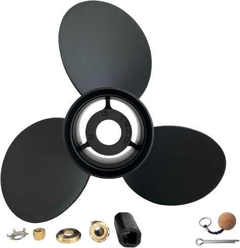 Boat Propeller 14 1/2×19 15x17 for Mercury Aluminum Outboard Engines 90HP-300HP,15 Spline Tooth RH, Interchangeable Hub, Fits 90 115 135 175 200 225 250HP in Kuwait