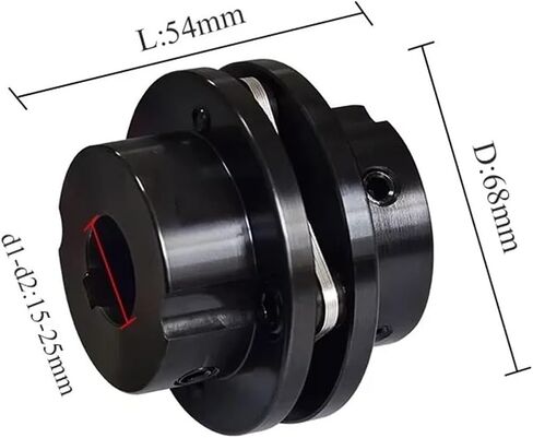 CSTG Diaphragm Coupling 45# Steel Sleeve Elastic Diaphragm Coupling high Torque Stepped Flange Coupling CSTG-68X54 Transmission Parts(CSTG-68X55-17x25) in Saudi Arabia