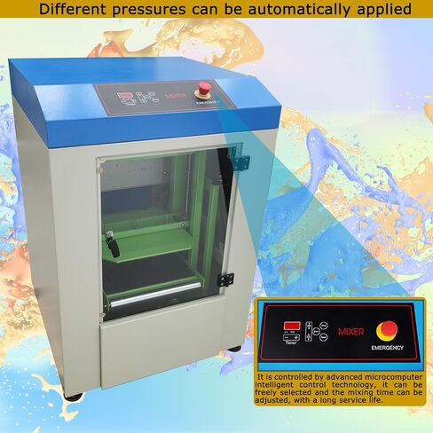 TECHTONGDA Automatic Clamping Paint Shaker Mixing Machine, Glue Paste Shaker Mixing Blending Equipment Stirrers, 0.5-20L Paint Shaker Mixer, Height Range 3.15-15 Inch, Max Weight 66 LB, 110V in Saudi Arabia
