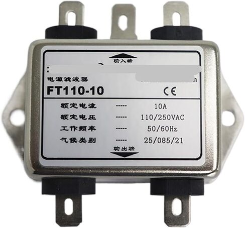 مرشح طاقة تيار متردد أحادي الطور، مرشح تيار متردد 220 فولت 250 فولت مضاد للتدخل FT110-10A in Kuwait