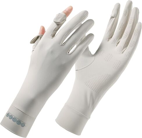 Ice Silk Sunscreen Gloves UV Protection Mittens Non-Slip Touch Screen Driving Gloves for Cycling Riding Golfing Hiking in Saudi Arabia