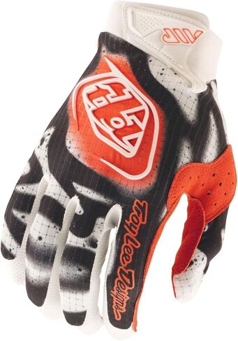 Troy Lee Designs Air Adult Motocross MX Off-Road Mountain Bike BMX Glove, Membrane White/Infra Red, Large in Saudi Arabia
