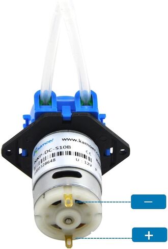 4-in-pack NKP Micro Peristaltic Pump 12V/24V DC Motor Low Flow Dosing Pump with Blue Color, Silicone/BPT Tubing(S10B,6V L type) in Saudi Arabia