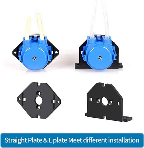 4-in-pack NKP Micro Peristaltic Pump 12V/24V DC Motor Low Flow Dosing Pump with Blue Color, Silicone/BPT Tubing(S10B,6V L type) in Saudi Arabia