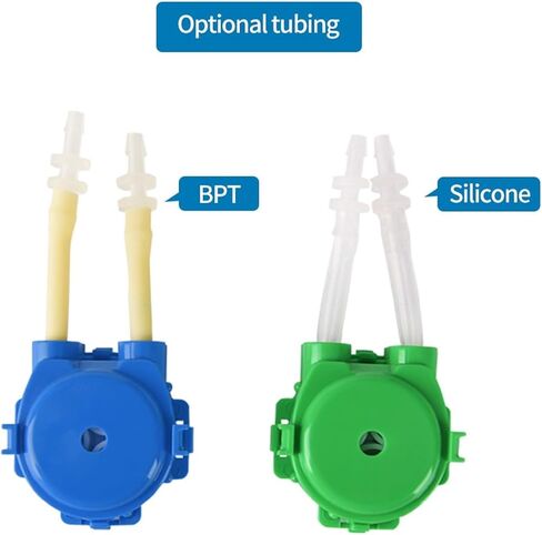 4-in-pack NKP Micro Peristaltic Pump 12V/24V DC Motor Low Flow Dosing Pump with Blue Color, Silicone/BPT Tubing(S10B,6V L type) in Saudi Arabia